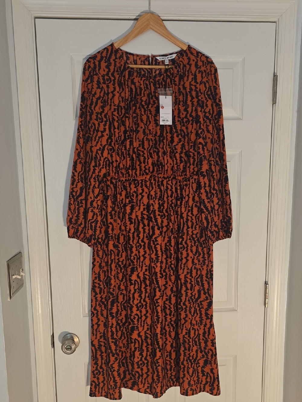 Elizabeth & James Print Midi Dress